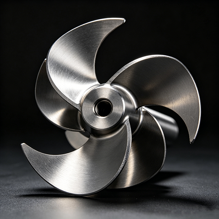 Titanium stirrer blade titanium nickel alloy product by Shaanxi Qianyi Tuoda