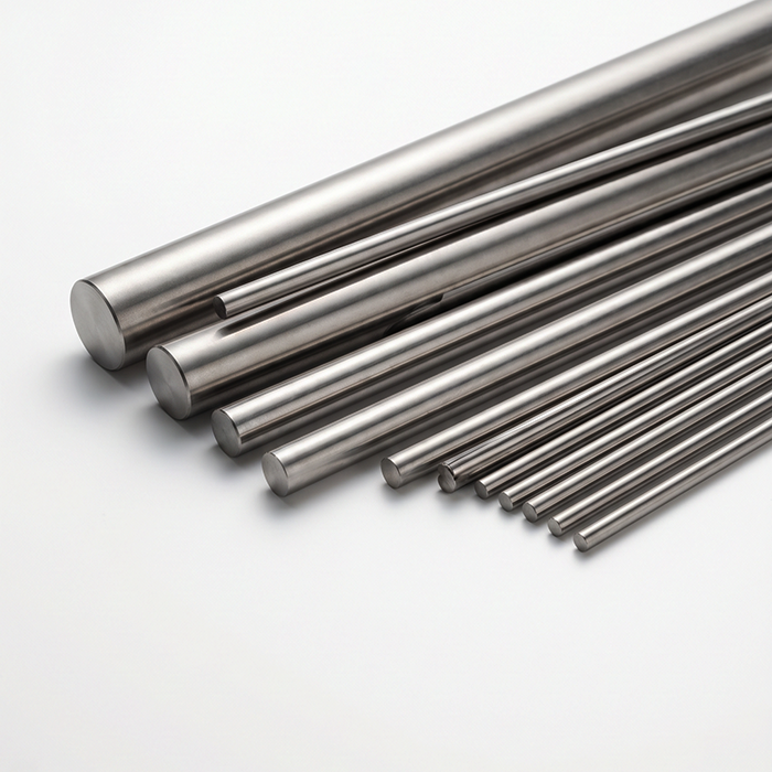 Ultra fine precision titanium round rod titanium nickel alloy product by Shaanxi Qianyi Tuoda