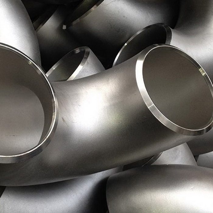 Large-diameter thickened titanium elbow - industrial pipeline pressure titanium elbow titanium nickel alloy product by Shaanxi Qianyi Tuoda