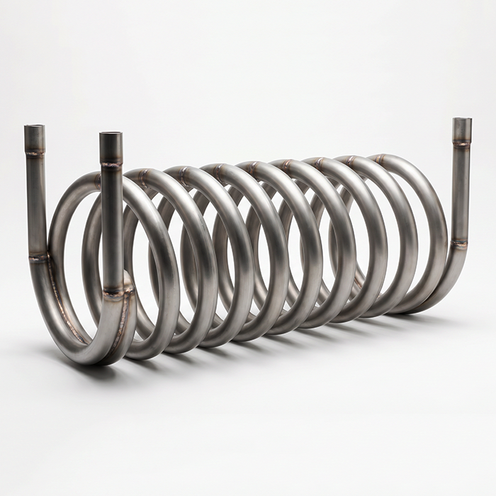 Welded Titanium Coil - Chemical Piping Matched titanium nickel alloy product by Shaanxi Qianyi Tuoda