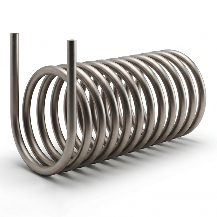 Condenser Titanium Coil - Chloride Ion Resistant titanium nickel alloy product by Shaanxi Qianyi Tuoda