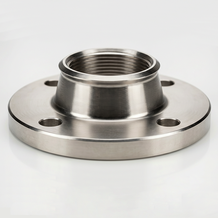 Titanium Threaded Flange with Neck